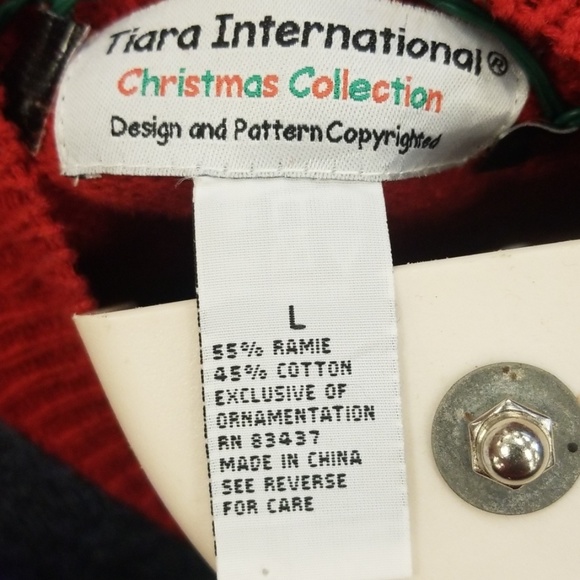 Vintage Christmas sweater with lights - Picture 3 of 3